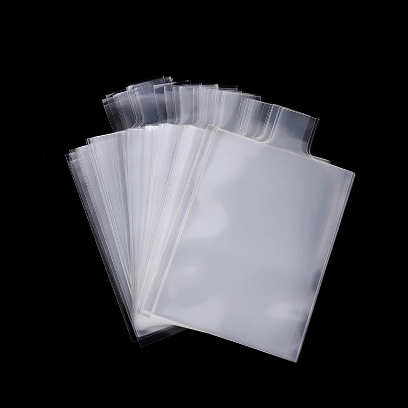 100PCS Pull Tab Soft Card Sleeves 3.54x2.56in – Easy Removal Penny Sleeves for Toploaders