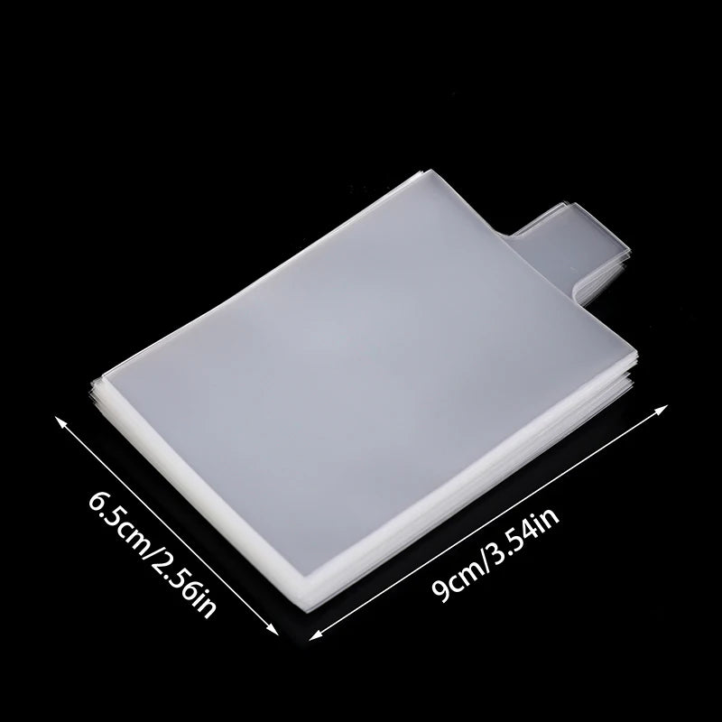 100PCS Pull Tab Soft Card Sleeves 3.54x2.56in – Easy Removal Penny Sleeves for Toploaders