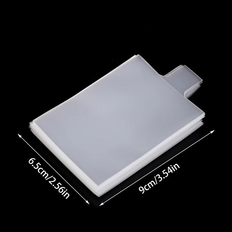 100PCS Pull Tab Soft Card Sleeves 3.54x2.56in – Easy Removal Penny Sleeves for Toploaders