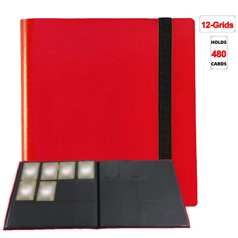 Collectible Card Binder Album – 160 / 360 / 480 Slots | 4 / 9 / 12 Pocket Trading Card Binder