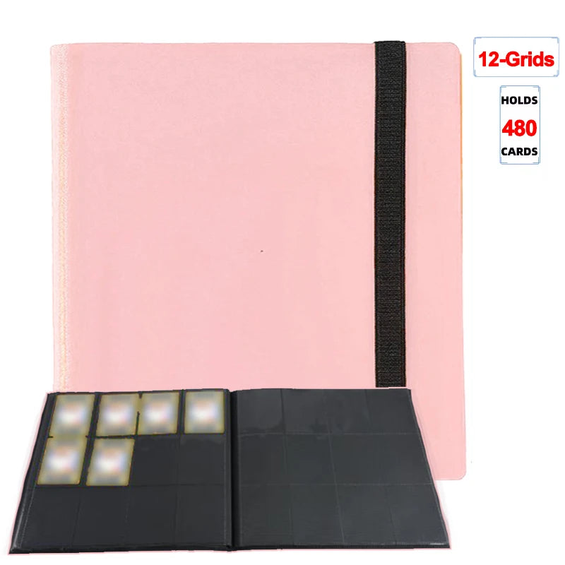 Collectible Card Binder Album – 160 / 360 / 480 Slots | 4 / 9 / 12 Pocket Trading Card Binder