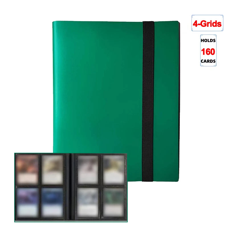 Collectible Card Binder Album – 160 / 360 / 480 Slots | 4 / 9 / 12 Pocket Trading Card Binder