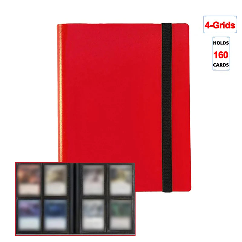Collectible Card Binder Album – 160 / 360 / 480 Slots | 4 / 9 / 12 Pocket Trading Card Binder