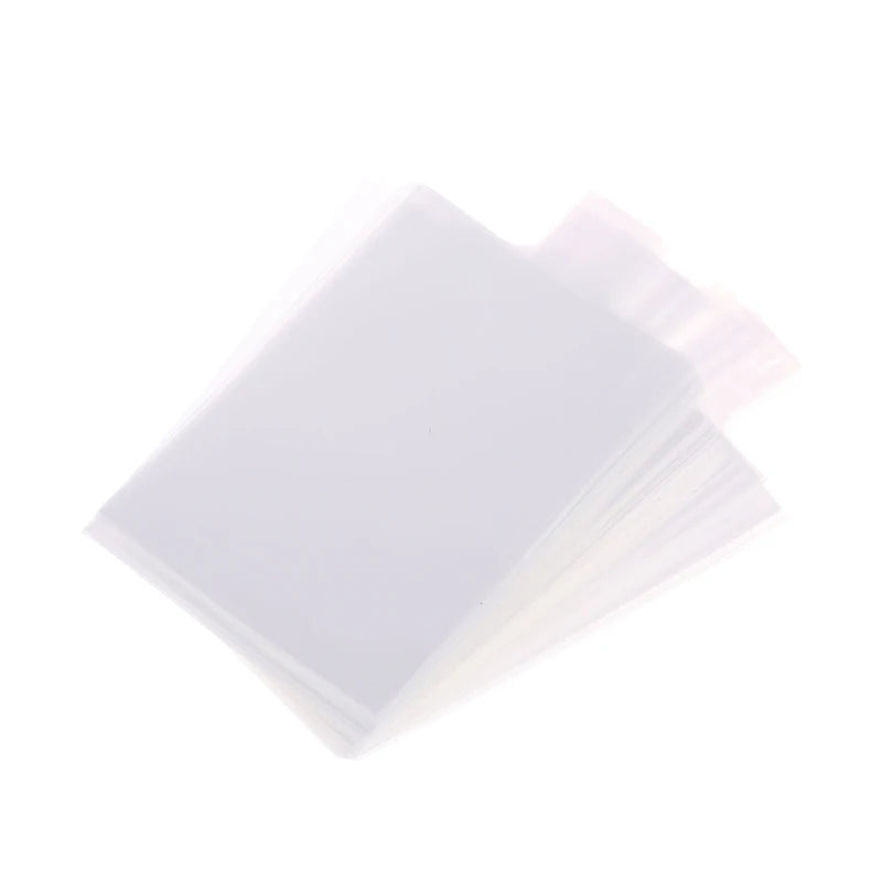100PCS Pull Tab Soft Card Sleeves 3.54x2.56in – Easy Removal Penny Sleeves for Toploaders
