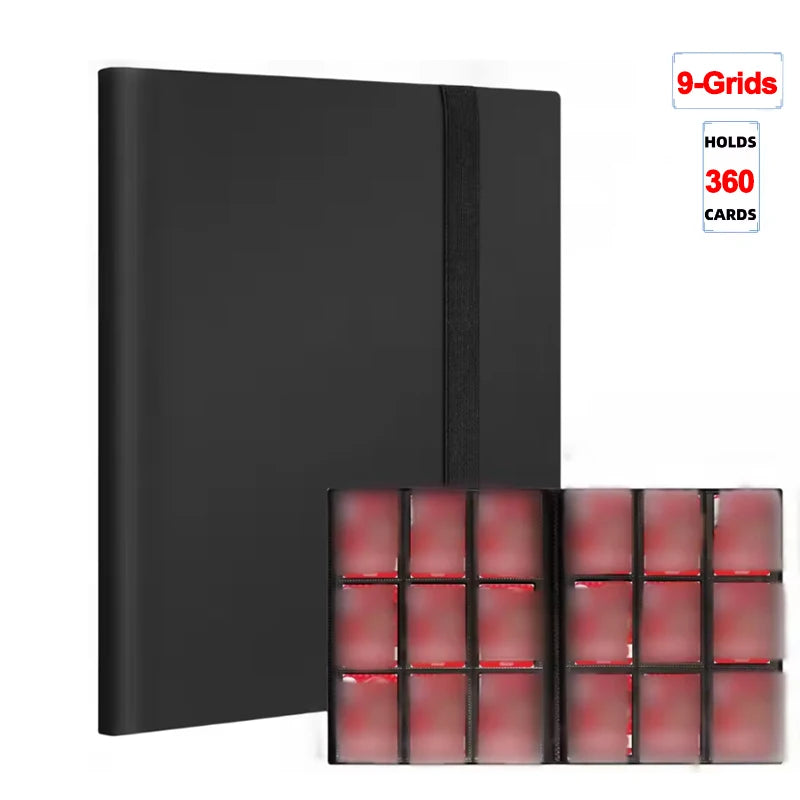 Collectible Card Binder Album – 160 / 360 / 480 Slots | 4 / 9 / 12 Pocket Trading Card Binder