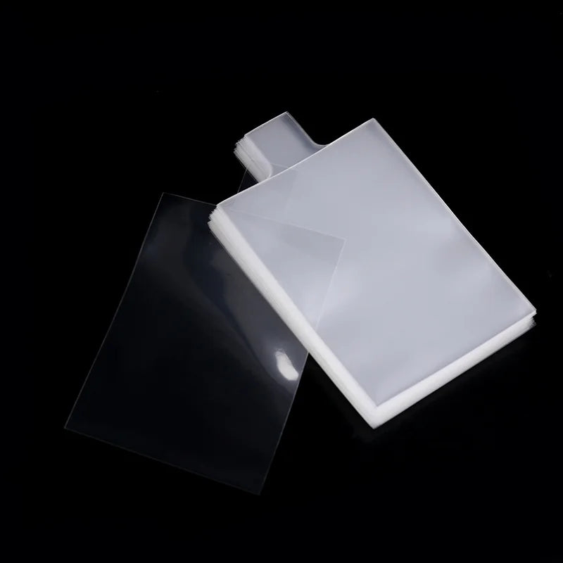 100PCS Pull Tab Soft Card Sleeves 3.54x2.56in – Easy Removal Penny Sleeves for Toploaders